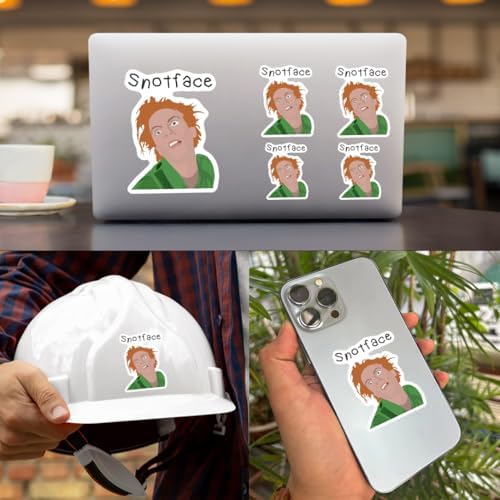 (Pack of 3) Drop Dead Fred Snot Face Meme Waterproof Sticker 2-Inch