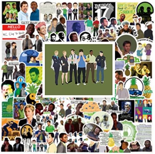 100Pcs Psych Merchandise Stickers Pack, Funny TV Show Vinyl Waterproof Stickers for Water Bottles,Laptop,Skateboard,Phone,Bumper,Car Decals Gift for Adults Teens Kids for Party Supply…