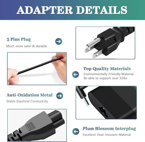 150W AC Adapter HP Laptop Charger for HP OMEN by 15 17,Zbook 15 G3 G4 G5 G6,Zbook Studio G3 G4 G5 G6 G7 G8,Fury 15 17 G7 G8 Laptop Power Supply