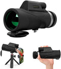 10X42 HD Monocular Telescope, Coregreen Monoculars for Adults High Powered with BAK4 Prism & FMC Lens, Large View Waterproof Portable Compact Monocular for Bird Watching Hiking Travel Sports
