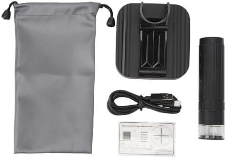 1000X USB Digital Microscope, 1080P HD 8 LED Handheld Microscope Camera with One Record for Circuit Board Portable and Rechargeable, Expand View on Computer