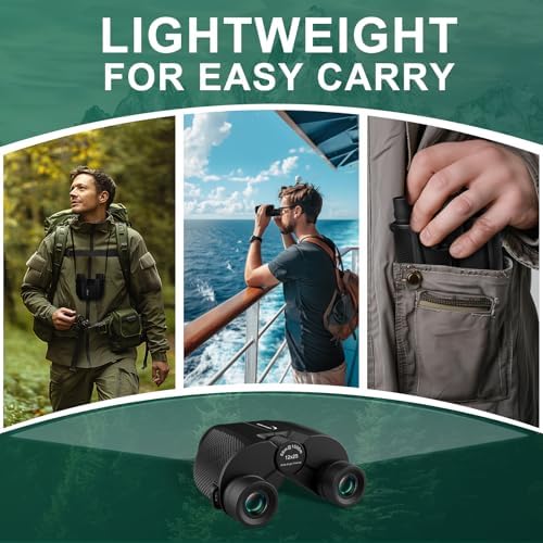 12x25 Birdwatching Binoculars - Compact Portable Binoculars for Travel & Sightseeing with Lightweight & Portable Design for Adults Kids