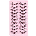 10 Pairs Manga lashes Natural Style Manhwa Eye Makeup 16mm Spiky Eye lashes Extension Cosplay Party Makeup Eyelashes (05)