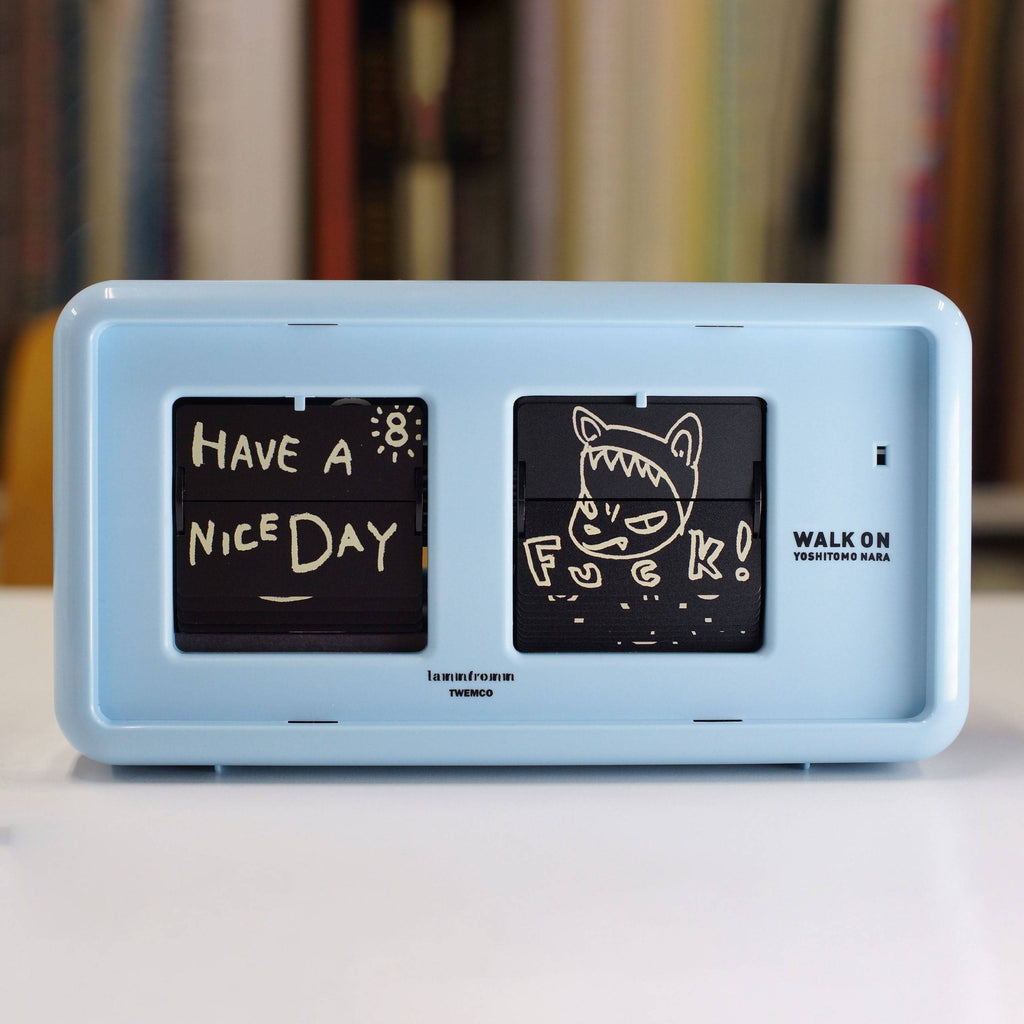 Yoshitomo Nara Walk On Flip Clock - Blue