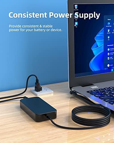 120W Charger Fit for Asus Zenbook Flip 15 Q528 Q537 Q538 Q537F Q528E Q538E Q528EH Q538EI Q537FD Laptop, Extended Cable, Round Connector