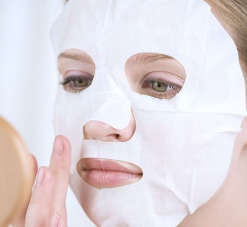 100 Pcs DIY White Color Natural Spa Skin Care Skin Fiber Paper Pre-cut Facial Paper Sheet Facial Mask