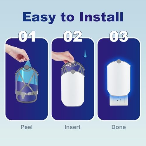 10-Pack Universal Refill Cartridges, Compatible with ZEVO M364 and Max Plug-in Light, Full Fit Replacement Kit for Continuous Use