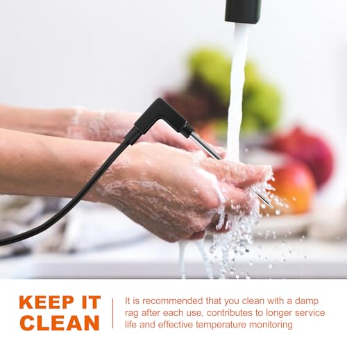 1-Pack Temp Meat Probe Replacement for Ninja OL701 Foodi 14-in-1 Smart XL 8 Qt, Smart Thermometer Probe for Ninja Indoor Pressure Cooker Steam Fryer Accessories