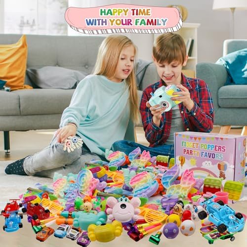 1000+ PCS Party Favors for Kids, Fidget Toys Pack, Birthday Gift,Christmas Stocking Stuffers,Christmas Gift,Treasure Box, Goodie Bag Stuffers, Carnival Prizes,Pinata Filler Sensory Toy for Classroom