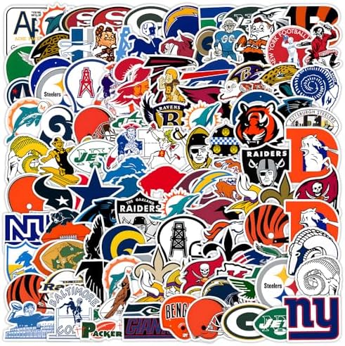 115pcs Sports Stickers,New and Old Models Football Team Stickers,Waterproof Vinyl Stickers.
