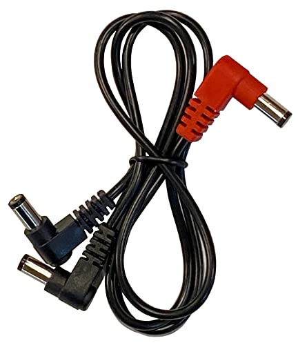 (2) Pack 2-Way Split Effects Pedal DC Power Cables for Voodoo Labs Power Supply