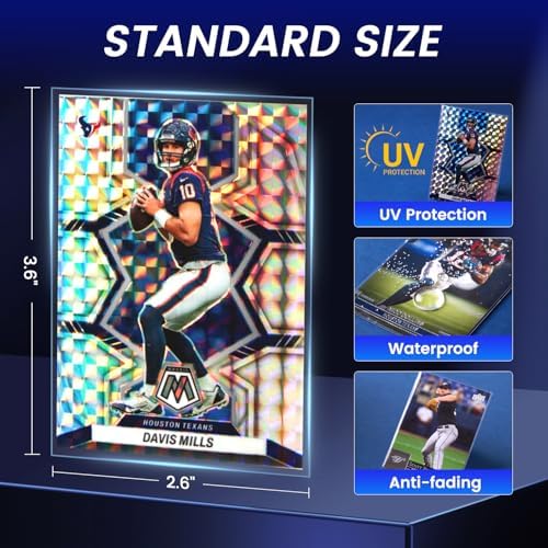 10000 Counts Card Sleeves, Penny Clear Card Sleeves for Trading Cards, Baseball Card Sleeves, Trading Card Sleeve, Soft Sports Card Sleeves, Plastic Card Protector Sleeves for Football Game Cards, MTG
