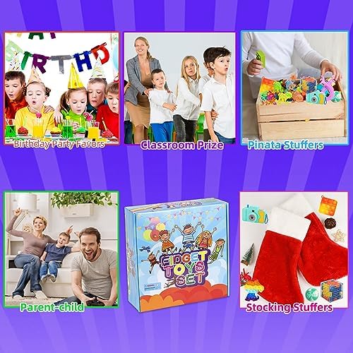 1000Pcs Party Favors for Kids, Fidget Toys Bulk, Birthday Gift Toys, Fidgets Stocking Stuffers, Treasure Box Birthday Party, Goodie Bag Stuffers, Carnival Prizes, Pinata Filler Stuffers for Classroom