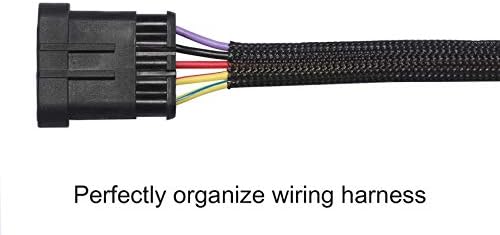100ft - 1/4 inch PET Expandable Braided Sleeving – Black – Alex Tech Braided Cable Sleeve