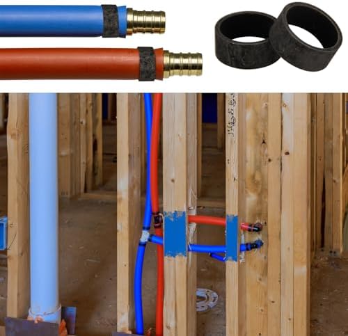 100 Pack 1/2" PEX Copper Crimp Rings, for Pex Pipe Connection (1/2", 100 Pack)