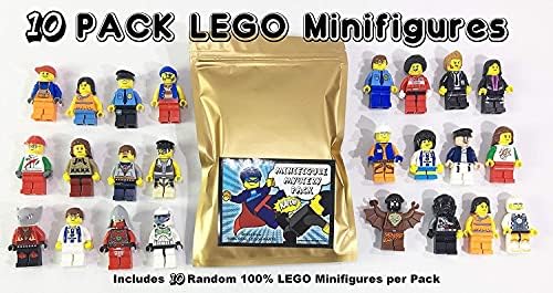 10 NEW LEGO MINIFIG PEOPLE LOT random grab bag of minifigure guys city town set by USA