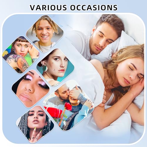 110Pcs Piercing Kit for all Body Piercings with Piercing Tools for Eyebrow Nose Ear Septum Belly Button Lip Tongue Cartilage and More with 12G 14G 16G 20G Piercing Needles