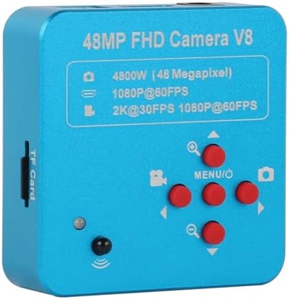 1080P 60FPS 2K 4800W 48MP HDMI USB 16G TF Industrial Electronic Digital Video Microscope Camera Magnifier for Phone PCB Repair(LED with 130x-01)