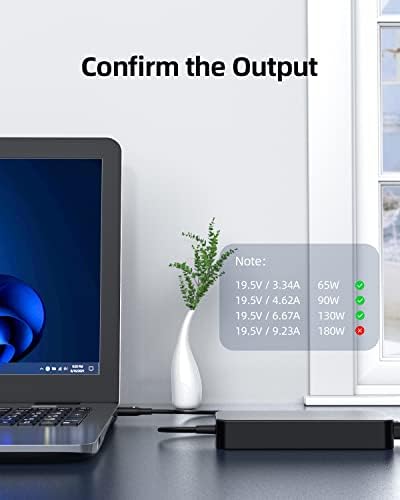 130W 90W AC Laptop Charger Fit for Dell-Inspiron 7610 7510 7706 7700 3280 Vostro 7510 15 16 Laptop Power Adapter Supply Cord