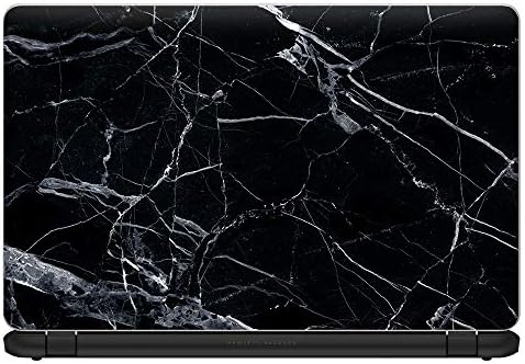 15 15.6 inch Laptop Notebook Skin Vinyl Sticker Cover Decal Fits 13.3" 14" 15.6" 16" HP Lenovo Apple Mac Dell Compaq Asus Acer / Black Marble Granite White