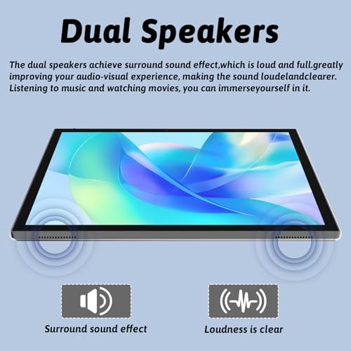10 Inch Tablet Android 14 Tablets 10" Tableta Computer 6GB RAM 32GB ROM 1TB Expand, 2MP+8MP Dual Cameras WiFi-6 Bluetooth, 1280x800 IPS 10.1 IN HD Display Tab, 6000mAh Long Battery Life Android Tablet