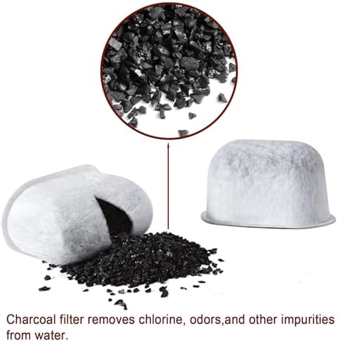 12 Pack Charcoal Water Filters Replacement for Breville Filters for Espresso Machine 870/878/880/860/840/810/450/500/ for Sage 500/810/870/875/878/880 Replacement Part