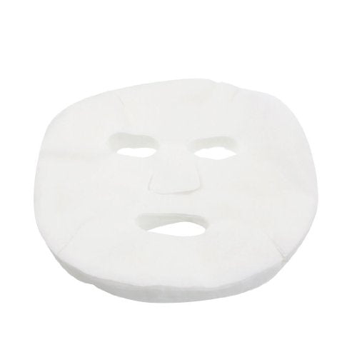 100 Pcs DIY White Color Natural Spa Skin Care Skin Fiber Paper Pre-cut Facial Paper Sheet Facial Mask