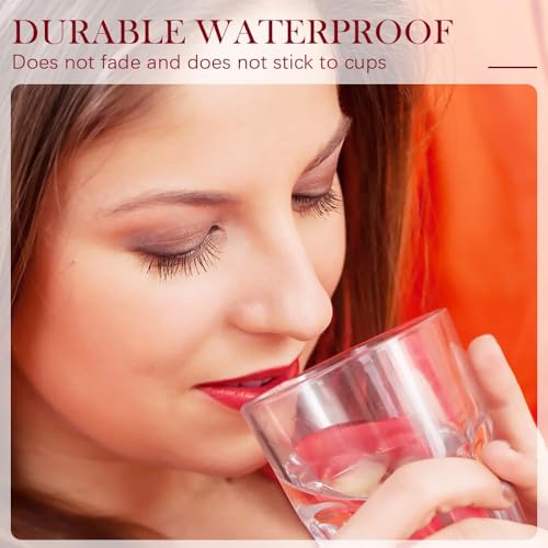 12 Color Cream Lip Gloss, 2024 Long-Lasting Moisturizing Velvet Lip Lipstick, Non-Stick to Cup, Waterproof, Hydrating Lip Tint Natural Jelly Lipstick (03#, 1.2 Fl Oz)