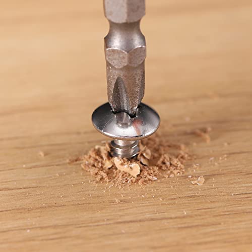 #10 x 2" Wood Screw 100Pcs Truss Head Phillips 18-8 (304) Stainless Steel Fast Self Tapping Screws by SG TZH