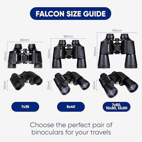 10 x 50 Falcon Porro Prism Field Binoculars with Multi Coated Lens
