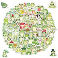 102 Pcs Cute Frog Stickers,Funny Frog Stickers Waterproof Vinyl Gifts for Laptop, Water Bottle,Phone,Luggage,Unique Designed Frog Stickers for Teens Adults Kids Birthday Party Supplies Decoration