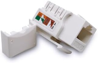 (10-Pack) Cat6 Keystone Jack - [UL LISTED] - Ethernet Wall Jack - Wall Cat6 - Cat6 Network Coupler - Keystone Jack - Cat5/5e/6 compatible - Cat6 Network Coupler