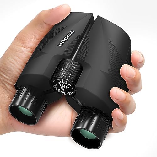 12x25 Compact Binoculars for Adults and Kids - High Powered Binoculars with Clear Low Light Vision and Large Eyepiece, HD Easy Focus Binoculars for Bird Watching, Concerts and Sport Games