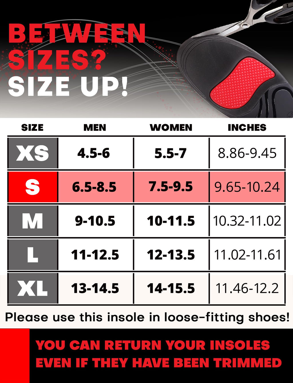 (Pro Grade) 220+ lbs Plantar Fasciitis High Arch Support Insoles Men Women - Orthotic Shoe Inserts for Arch Pain Relief - Boot Work Shoe Insole - Standing All Day Heavy Duty Support (Gray, S)