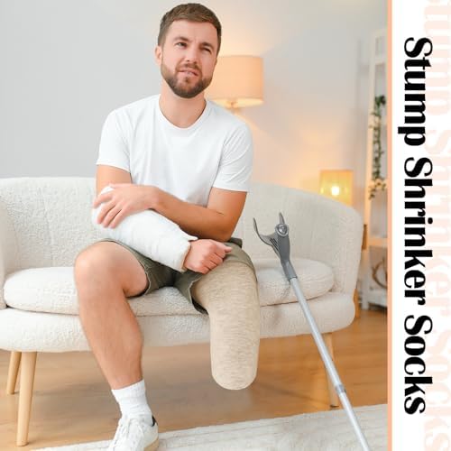 10 Pcs Prosthetic Stump Shrinkers Amputee Socks Stump Shrinker Prosthetic Limb Socks for Men Women