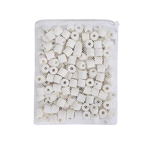 10 lb Aquarium Fitler Media Ceramic Rings, Bio Ceramic Filter Media for Pond Fish Tank Canister Filter