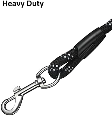 (2 Pack) Long Dog Leash for Dog Training 15FT/30FT/50FT, Dog Rope Check Cord with Reflective Thread for Large Medium Small Dogs, Dog Tie-Out Cable Lead for Hunting, Camping&Backyard