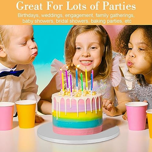 12 PCS Cake Drums 14 Inch, Cake Boards 14 Inch, 14 Inch Cake Drum, Cake Boards 14 Inch Round, Cake Drum 14 Inch Round, 1/2" Thick Cardboard, Sturdy Cake Base, Food Grade Cake Rounds, Base para Pastel