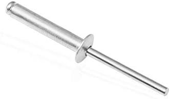 100pcs 3/16" x 1" Aluminum Blind Rivets, Silver, 4.8 x 25.4 mm Pop Rivets
