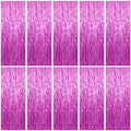 10 Pack Foil Curtain Backdrop Metallic Tinsel Foil Fringe Curtains Photo Booth Props for Birthday Wedding Engagement Baby Shower Bachelorette Christmas Holiday Celebration Party Decorations