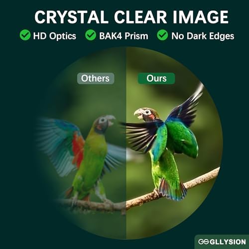 12X50 UHD Binoculars for Adults High Powered with Phone Adapter, Super Bright IPX7 Waterproof Binoculars with BAK4 Prisms, Professional Binoculars for Hunting Bird Watching Stargazing Safari Travel
