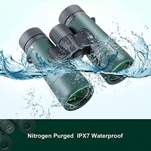 10X42 Professional UHD Binoculars for Adults with Phone Adapter, High Power Binoculars with BaK4 prisms, Super Bright Lightweight & Waterproof Binoculars Perfect for Bird Watching, Safari, Stargazing