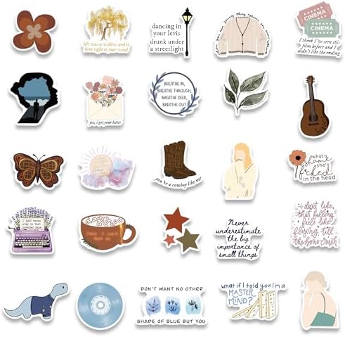 150 PCS Stickers for Fans Concerts, Waterproof Vinyl Music Decals for Water Bottles, Laptops, Phonecase, Scrapbook, Party Favors Gifts for Kids Teens Adults