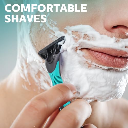 150 Pcs Men's Disposable Razors Bulk 3 Blade Men Razors for Head Sensitive Skin Comfortable Shave