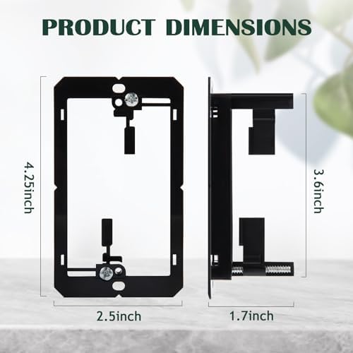 10 Pack Brush Wall Plates with Low Voltage Mounting Bracket, Cable Pass Through Insert for Wires, In-Wall Cable Management for HDTV, HDMI, Network, Ethernet, Home Theater Speaker Systems