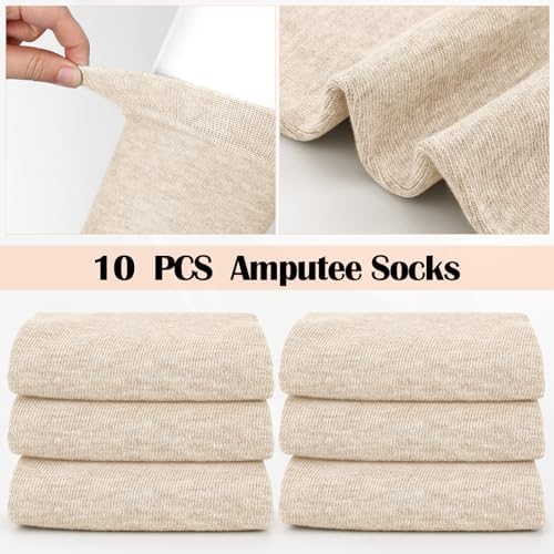 10 Pcs Prosthetic Stump Shrinkers Amputee Socks Stump Shrinker Prosthetic Limb Socks for Men Women