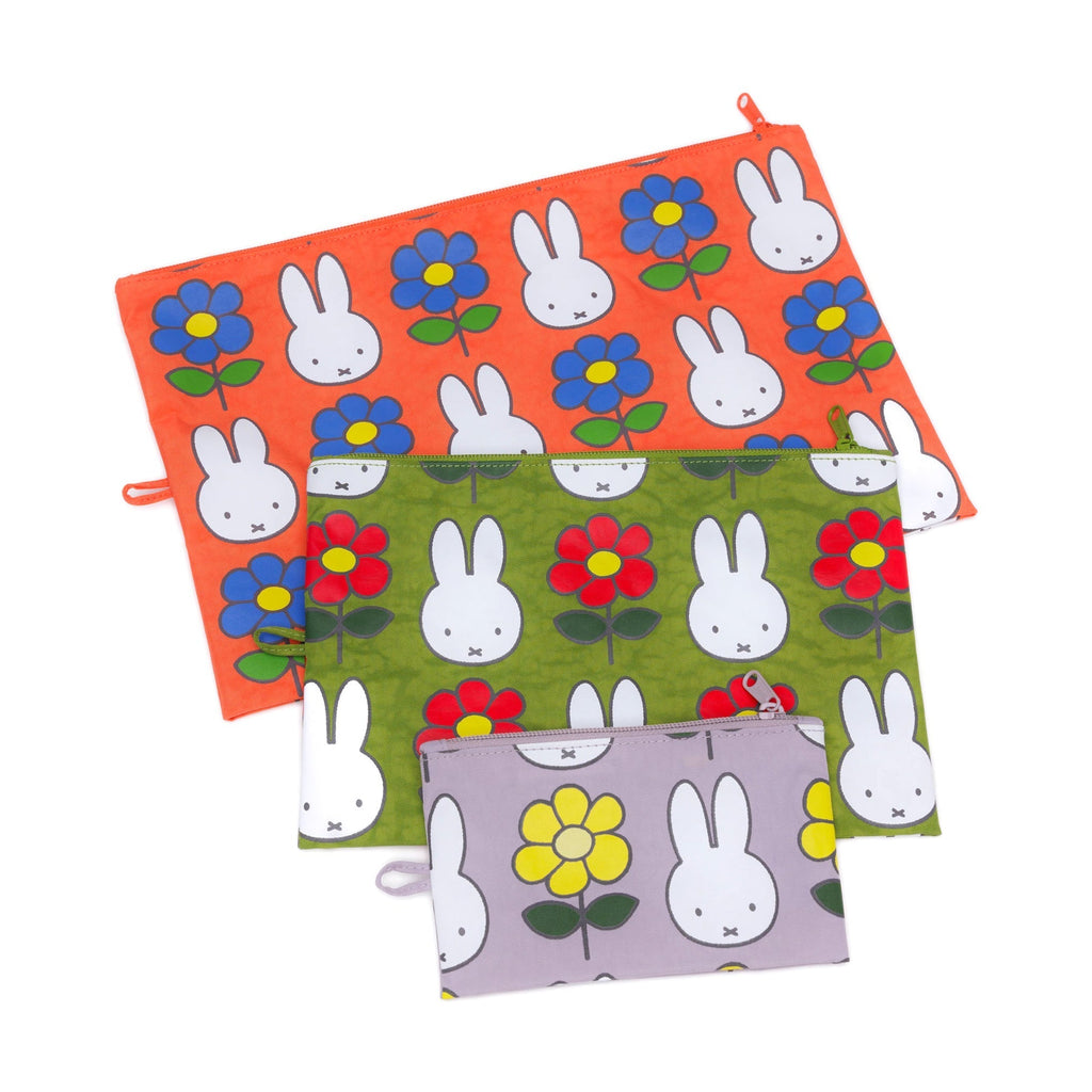 Miffy Baggu Recycled Nylon Go Pouches - Set of 3