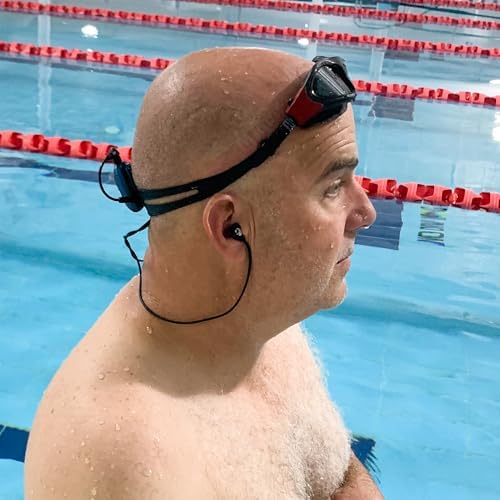 100% Waterproof SYRYN 2 Swimbuds Flip Bundle for Swimming with Music | 8 GB (2,000 Songs or 138 Hours of Audio) | Drag and Drop MP3, AAC, M4a, FLAC Using PC or Mac | No Spotify or Other Streaming
