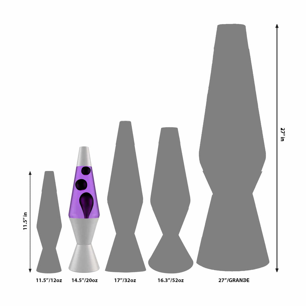 14.5’’ LAVA Lamp  - Black &amp;amp; Purple