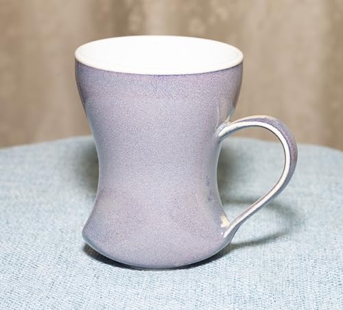 12Oz Reactive Glaze Ceramic Coffee Mug, So Cool Cup With Handle Suitable for Office and Home Drinking Coffee Tea Cocoa Milk,Lead cadmium free, Dishwasher Microwave Safe (Purple)